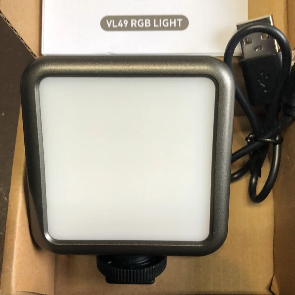 GoShoot VL49 RGB LED Video Light , For Vlog Photography 360 full Color New